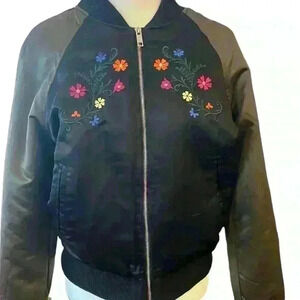 LOVE DESTROYED Embroidered Bomber Jacket Size Medium​